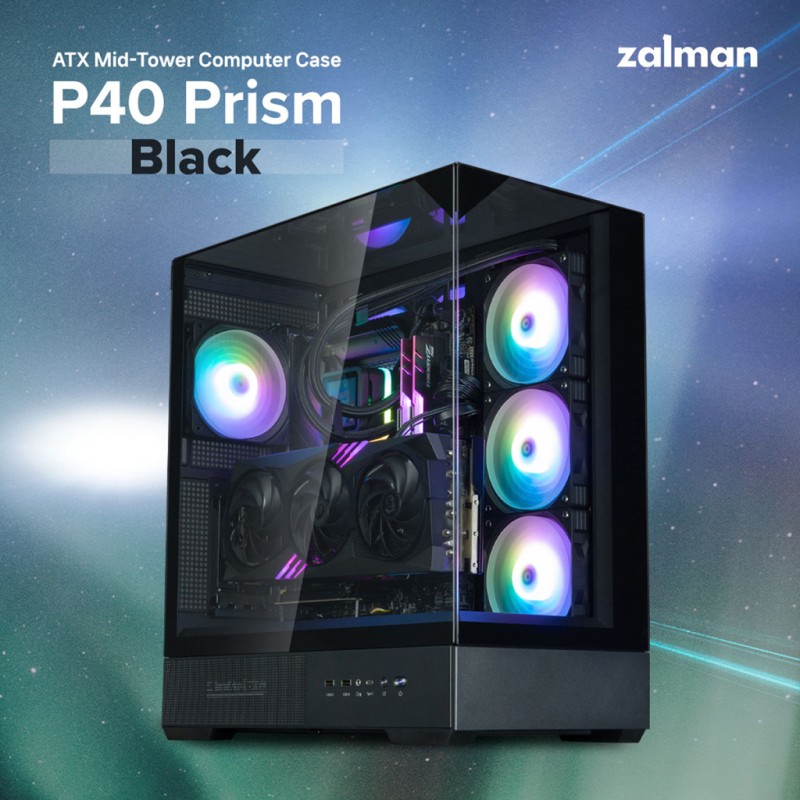 Корпус для ПК Zalman P40 Prism (P40PRISMBLACK)