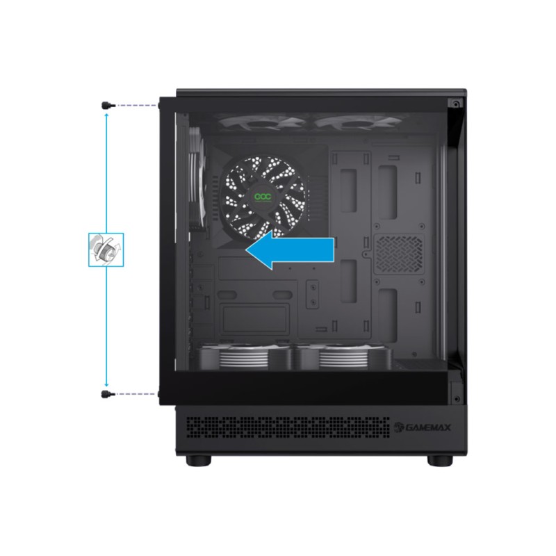 Корпус для ПК Gamemax Vista COC AB