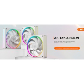 Кулер для корпуса ID-Cooling AF-127-ARGB-W TRIO