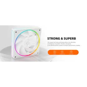 Кулер для корпуса ID-Cooling AF-127-ARGB-W TRIO