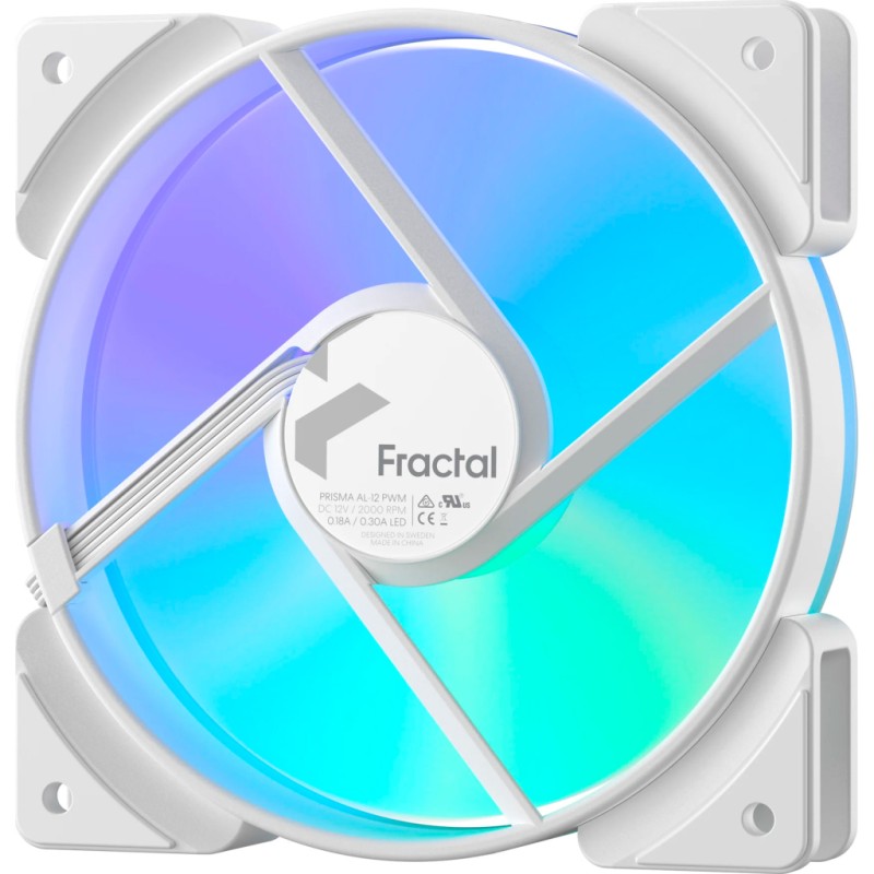 Кулер для корпуса Fractal Design Prisma AL-12 ARGB PWM (FD-FAN-PRI-AL12-PWM-WT)