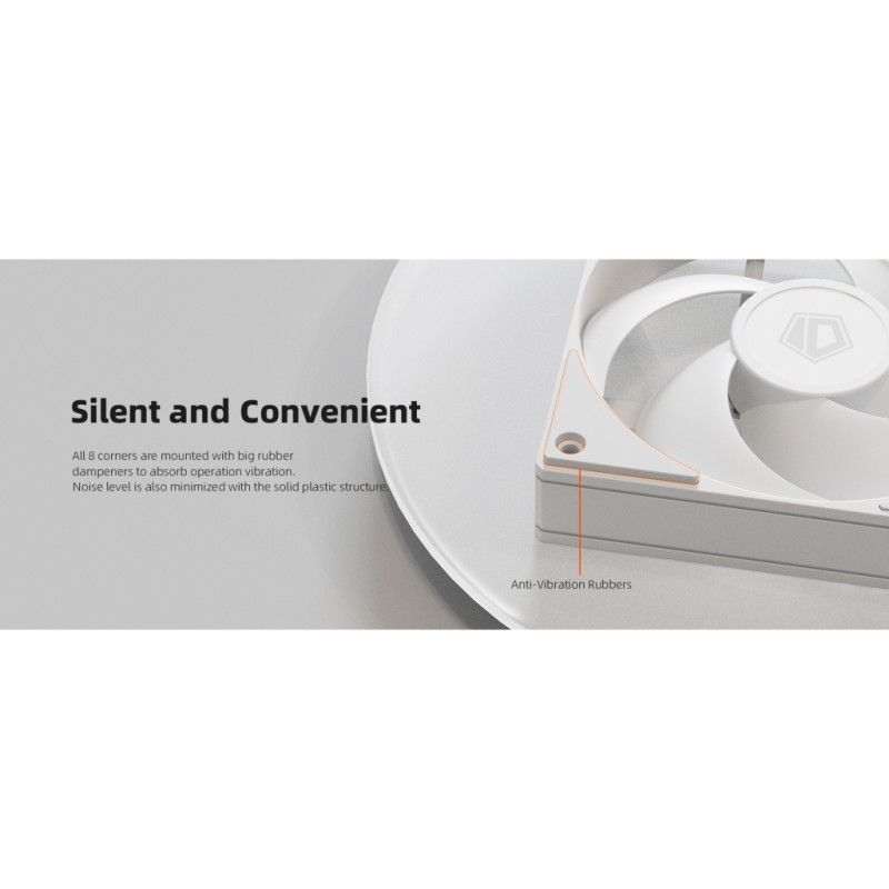 Кулер для корпуса ID-Cooling Вентилятор ID-Cooling AS-120-W (AS-120-W)