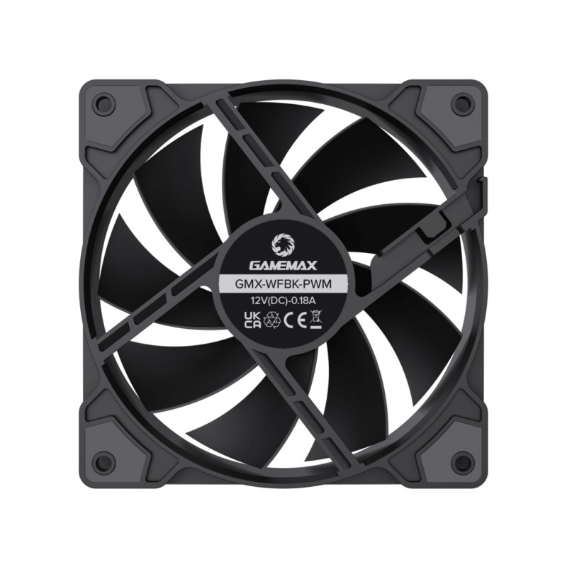 Кулер для корпуса Gamemax GMX-WFBK-PWM