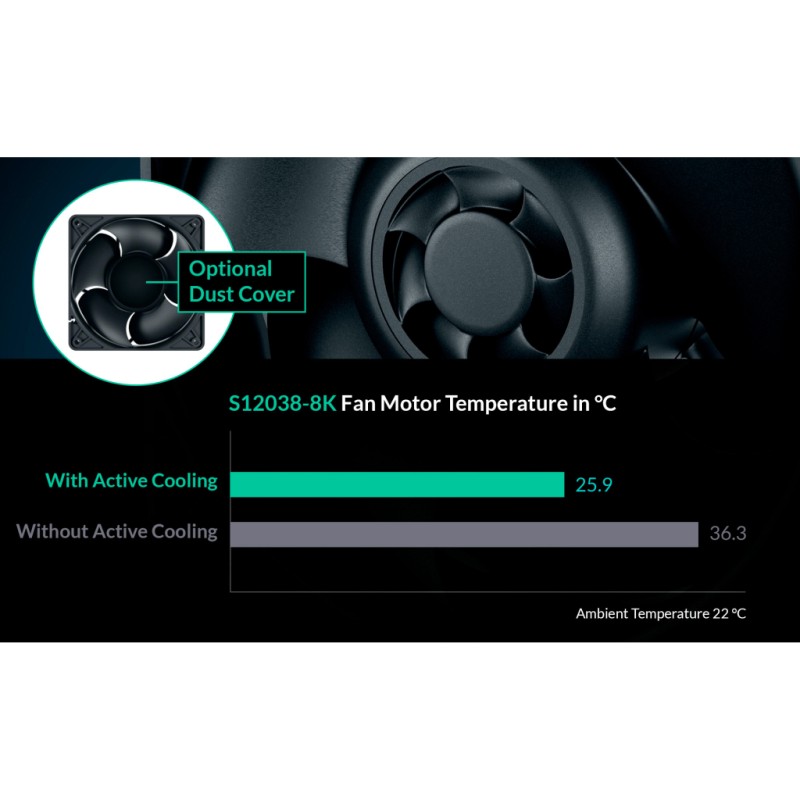 Кулер для корпуса Arctic S12038-8K 3-Pack (ACFAN00302A)