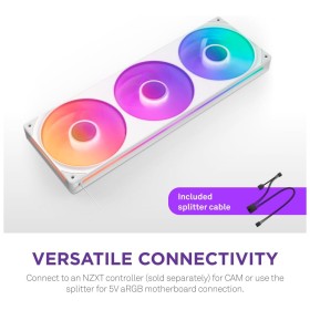 Кулер до корпусу NZXT F360 RGB Core Fan (Single Frame) - White (RF-U36HF-W1)