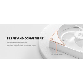 Кулер для корпуса ID-Cooling AS-120-ARGB-W TRIO