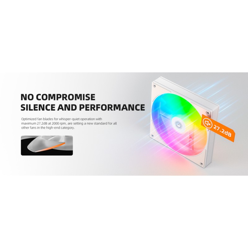 Кулер для корпуса ID-Cooling AS-120-ARGB-W TRIO