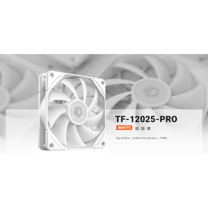 Кулер для корпуса ID-Cooling TF-12025-PRO WHITE