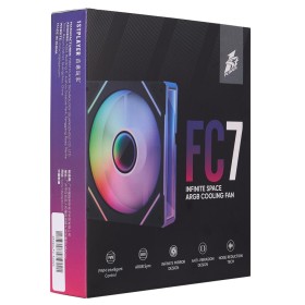 Кулер для корпуса 1stPlayer FC7 Black (FC7-BK-1IN1)