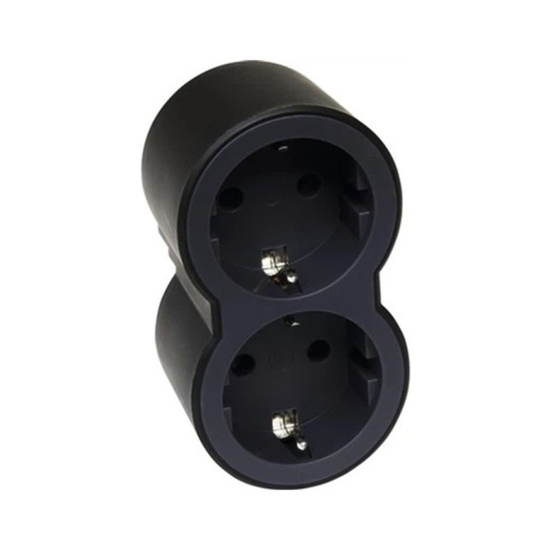 Сетевой разветвитель Legrand Стандарт 2х2К+C передні розетки (694517)