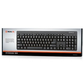 Клавиатура REAL-EL 502 Standard USB Black (EL123100023)