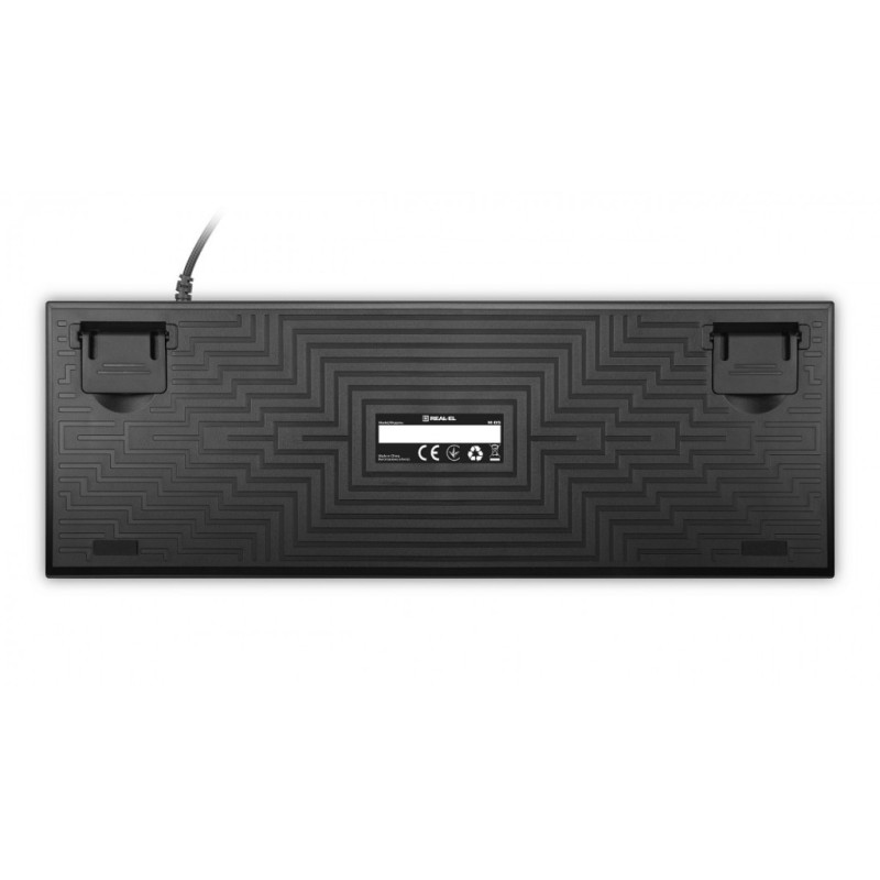 Клавиатура REAL-EL M 05 USB Grey (EL123100044)