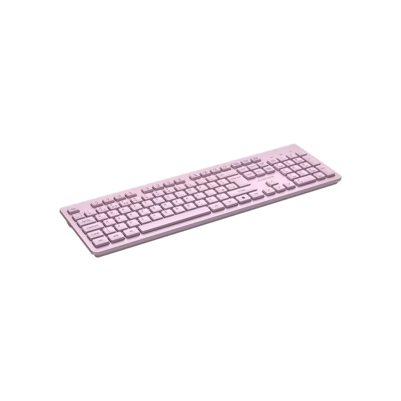 Клавиатура Canyon HKB-W01 Silent Wireless UA Pink (CNS-HKBW01P)