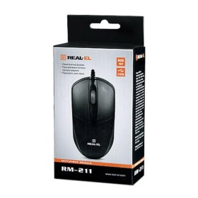 Мышка REAL-EL RM-211 USB Black (EL123200001)