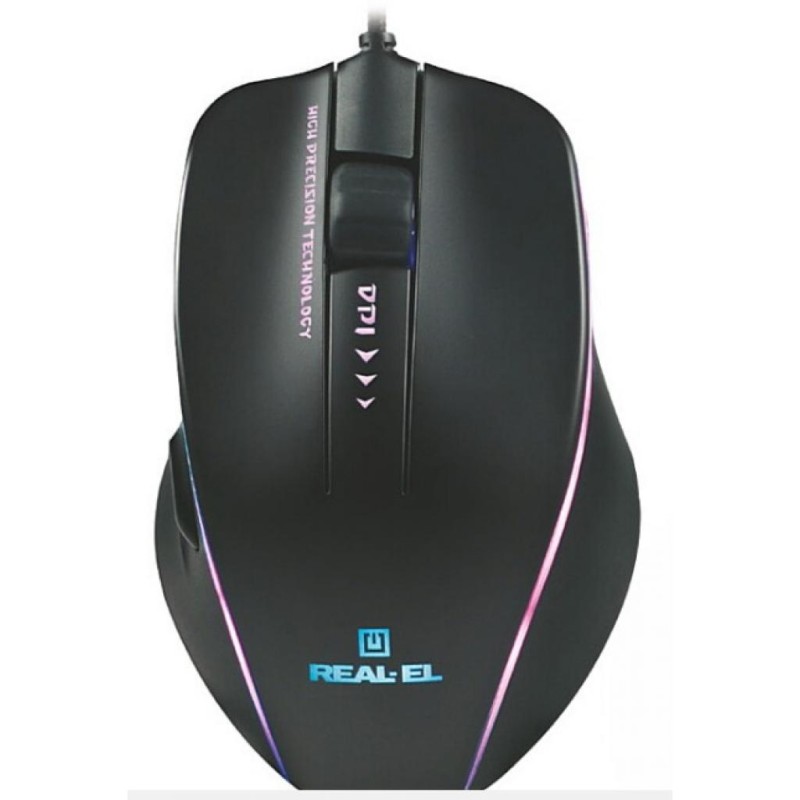 Мышка REAL-EL RM-747 USB Black (EL123200028)