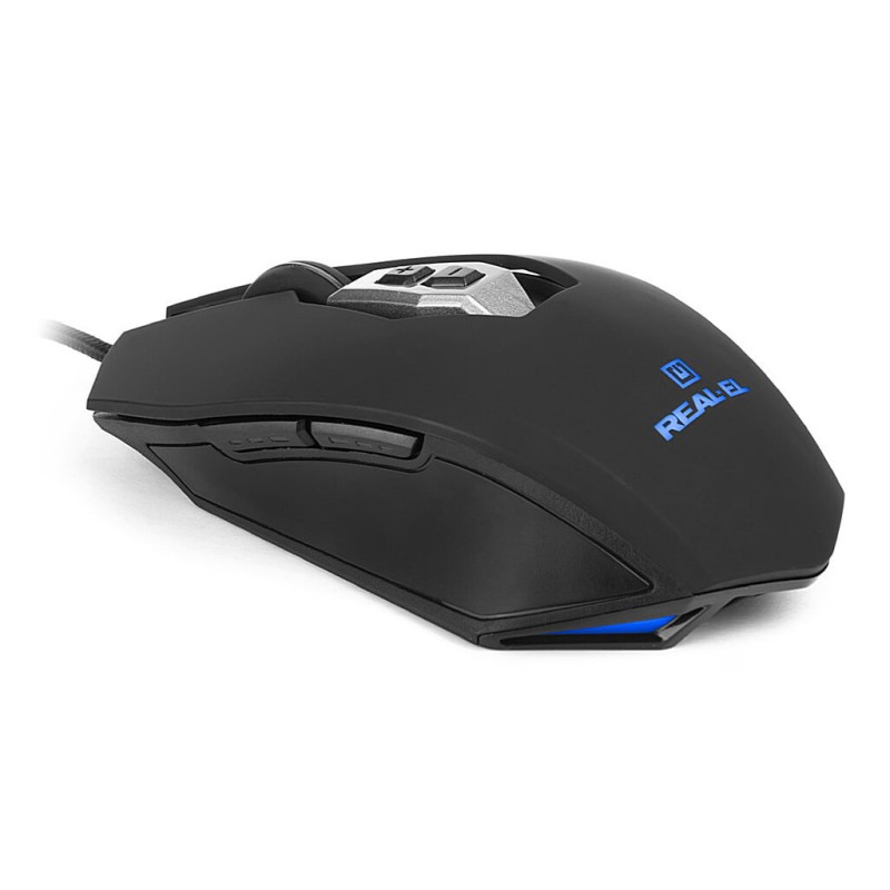 Мишка REAL-EL RM-525 USB Black (EL123200029)