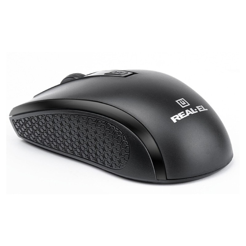 Мишка REAL-EL RM-308 Wireless Black (EL123200033)