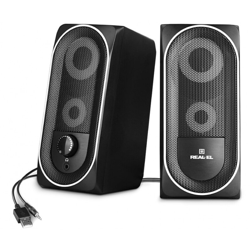 Акустическая система REAL-EL S-110 USB Black (EL121100009)