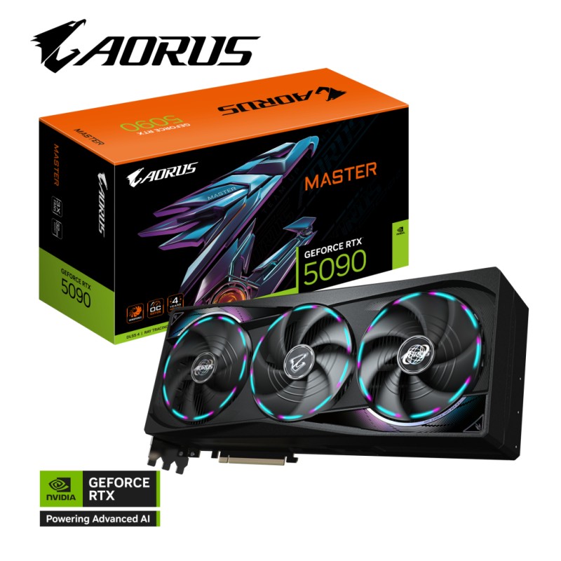 Видеокарта GIGABYTE GeForce RTX5090 32GB AORUS MASTER (GV-N5090AORUS M-32GD)