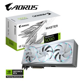 Видеокарта GIGABYTE GeForce RTX5090 32GB AORUS MASTER ICE (GV-N5090AORUSM ICE-32GD)