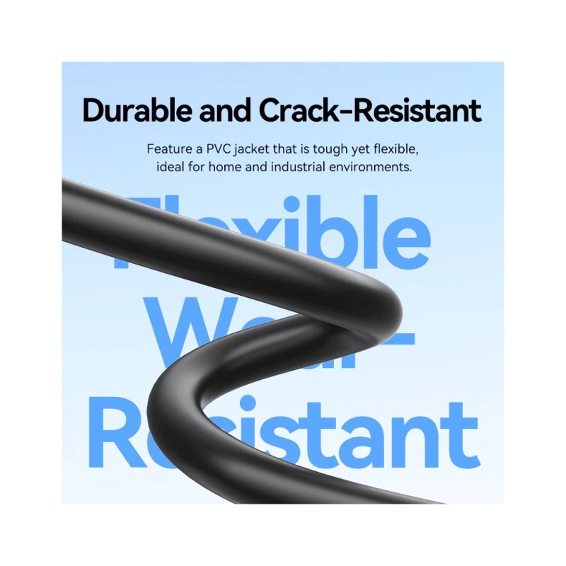 Патч-корд 1м, UTP cat 6 RJ-45 black Vention (IBABF)