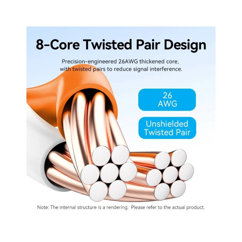 Патч-корд 2м, UTP cat 6 RJ-45 black Vention (IBEBH)