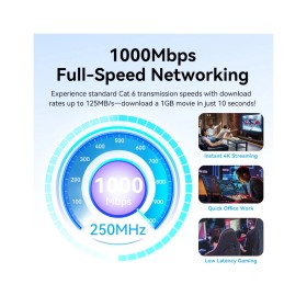 Патч-корд 3м, UTP cat 6 RJ-45 black Vention (IBEBI)