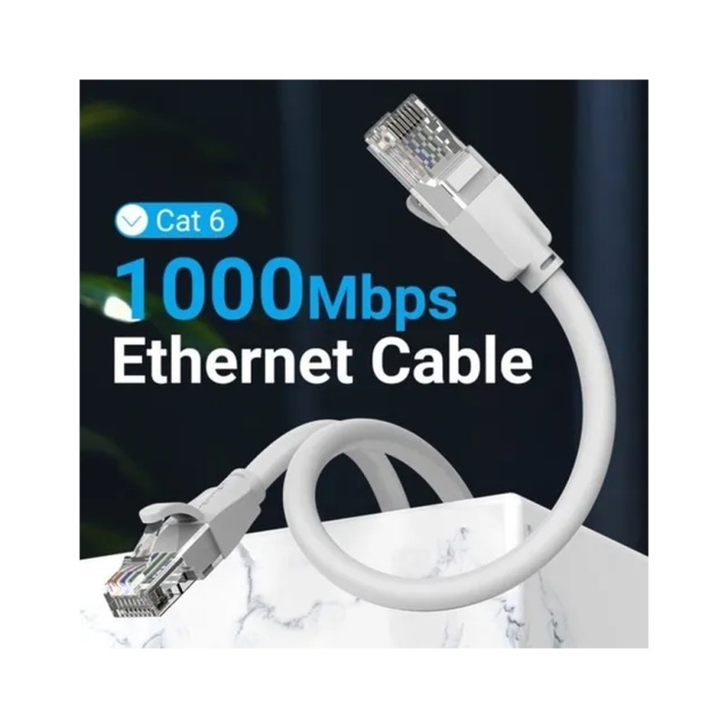 Патч-корд 1.5м, UTP cat 6 RJ-45 gray Vention (IBEHG)