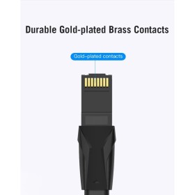 Патч-корд 0.5м, UTP cat 6 RJ-45 black Vention (IBJBD)