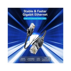 Патч-корд 3м, UTP cat 6 RJ-45 black Vention (IBNBI)