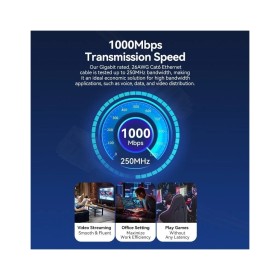 Патч-корд 3м, UTP cat 6 RJ-45 black Vention (IBNBI)