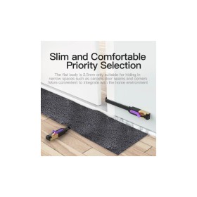 Патч-корд 0.5м, FTP cat 7 RJ-45 black Vention (ICABD)