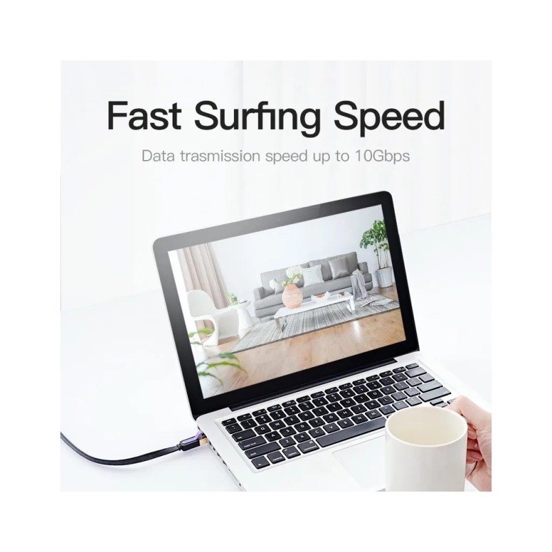 Патч-корд 1.5м FTP cat 7 RJ-45 black Vention (ICABG)