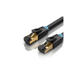 Патч-корд 2м, S/FTP cat 8 RJ-45 black Vention (IKABH)