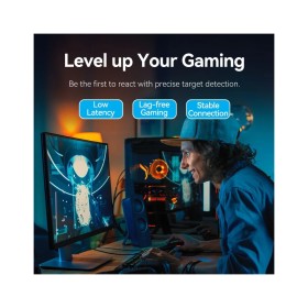 Патч-корд 3м, S/FTP cat 8 RJ-45 black Vention (IKKBI)