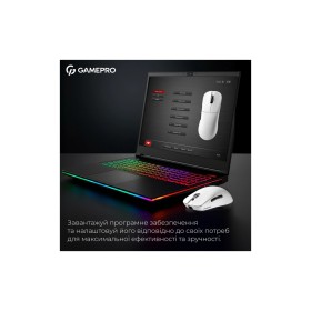 Мышка GamePro Asgard Odin 8K Wireless/USB White (GM035W)