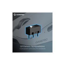 Мышка GamePro Asgard Odin 8K Wireless/USB White (GM035W)