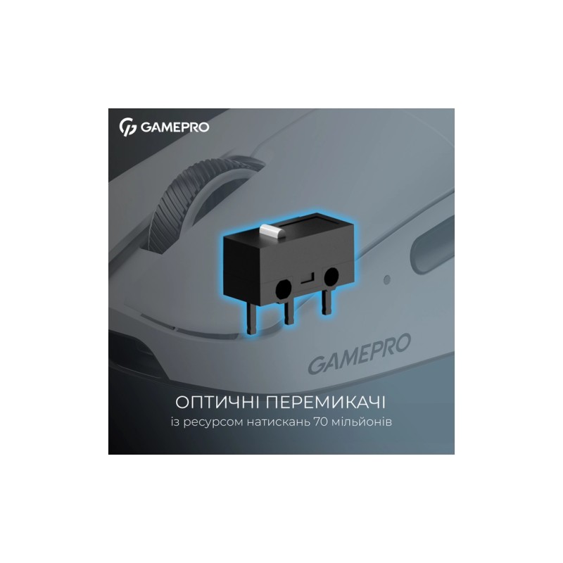 Мышка GamePro Asgard Odin 8K Wireless/USB White (GM035W)