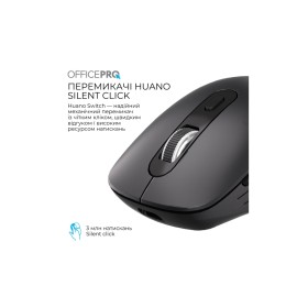 Мышка OfficePro M265B Wireless/Bluetooth Silent Click Black (M265B)