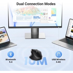 Мишка Ugreen M751 Wireless/Bluetooth Black (45792)