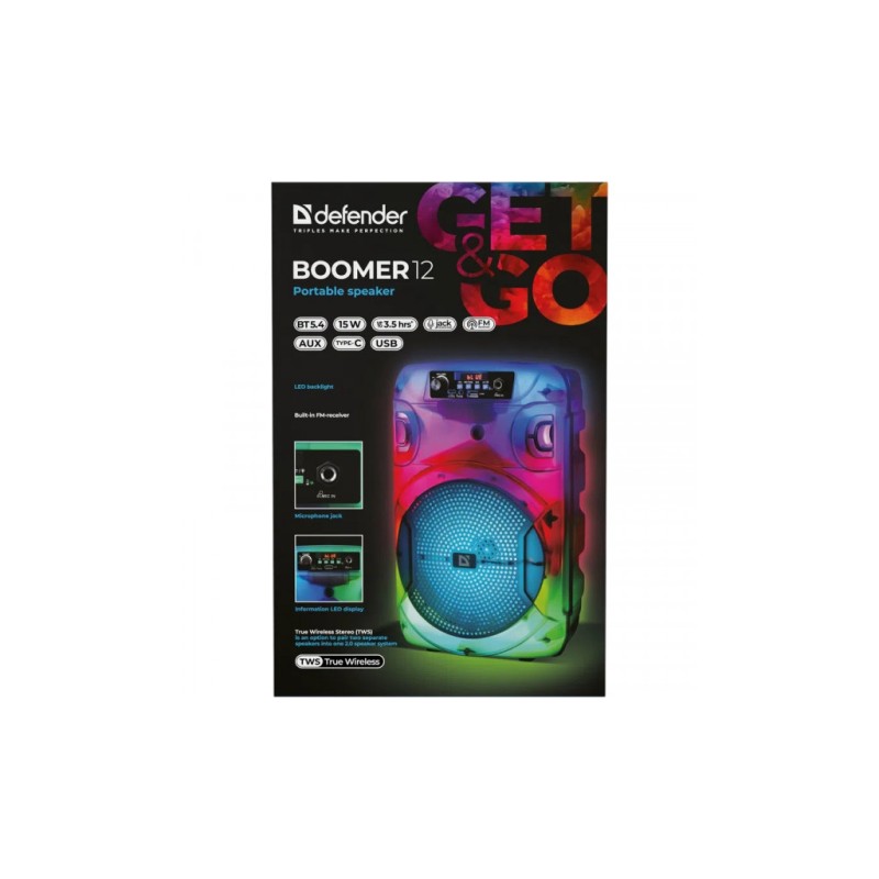 Акустическая система Defender Boomer 12 (65412)