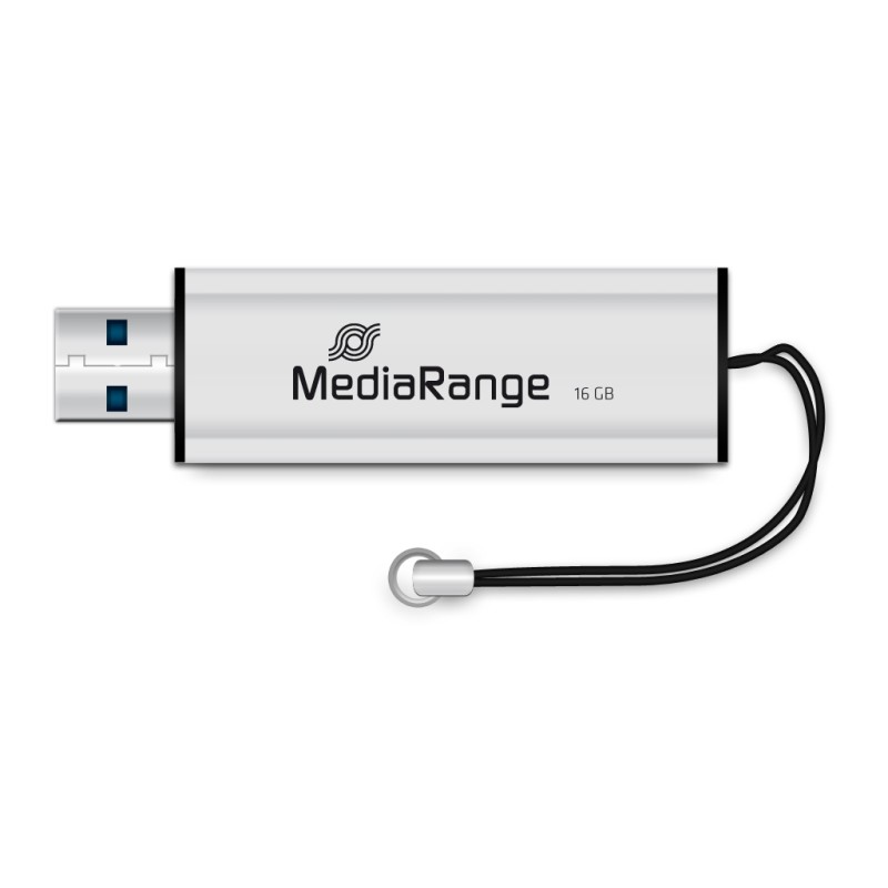 USB флеш накопитель Mediarange 16GB Black/Silver USB 3.0 (MR915)
