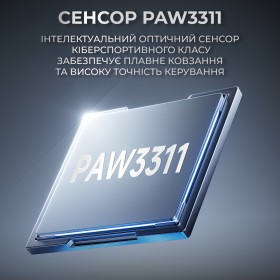 Мышка Ajazz AJ199 Carbon fiber Wireless/Bluetooth/USB Black (AJ199-B)