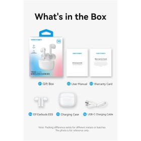 Наушники Vention Elf Earbuds E03 White (NBHW0)