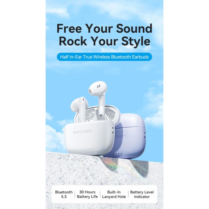 Наушники Vention Elf Earbuds E03 White (NBHW0)
