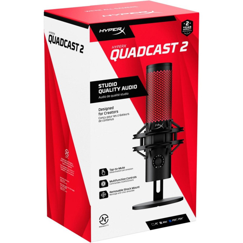 Микрофон HyperX QuadCast 2 Black (872V1AA)