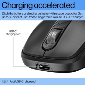 Мышка HP 510 Ultra-Fast Rechargeable Wireless Black (9C2F6AA)