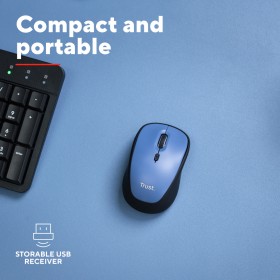 Мышка Trust Yvi+ Silent Wireless Dark Blue (25514)