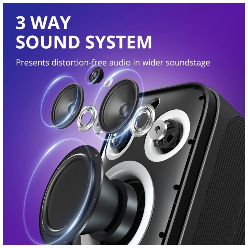 Акустическая система Tronsmart Halo 200 + 2 MIcs Black (968233)