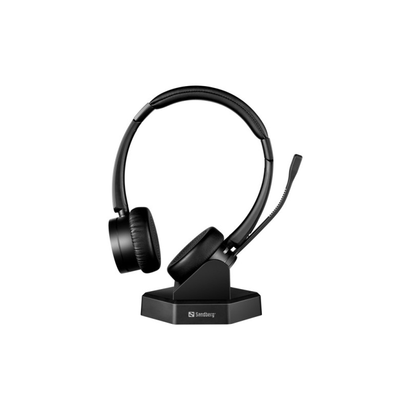 Наушники Sandberg Wireless Office Headset Pro+ Bluetooth Black (126-18)